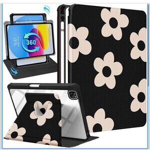 Kidcube For iPad Air 13 Inch Case M3 For iPad Pro 12.9 Cases Flower Floral
